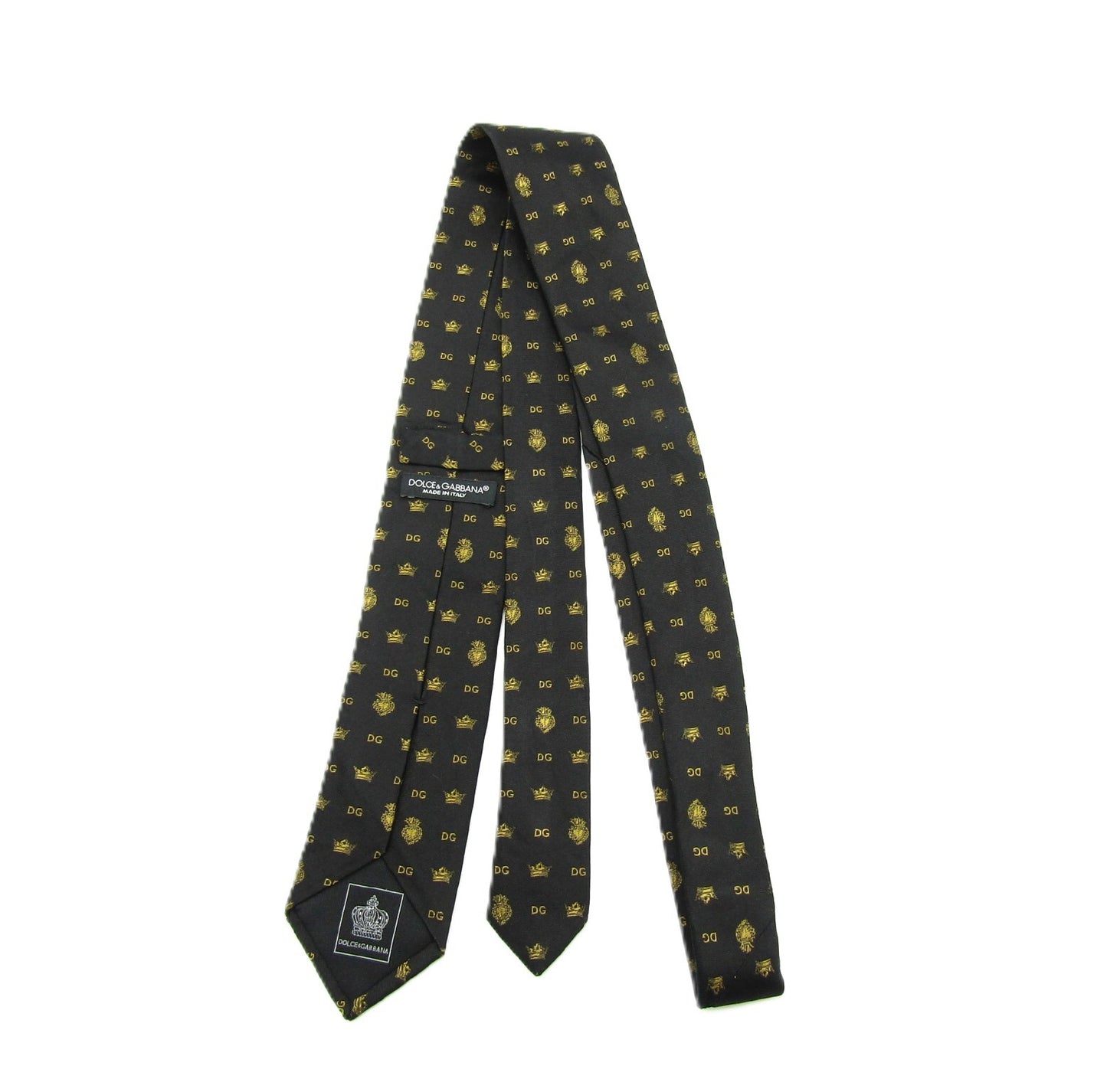 D&G Silk Tie Black/Yellow Tie