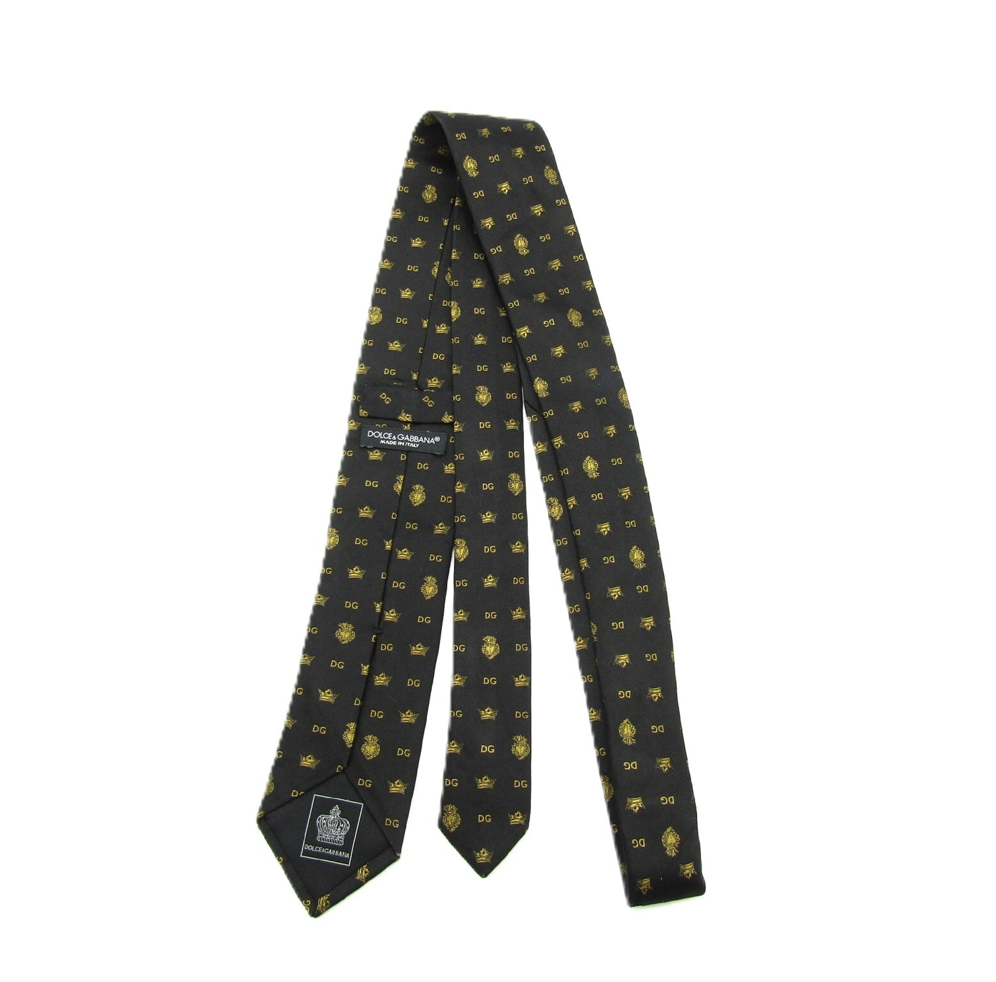 D&G Silk Tie Black/Yellow Tie