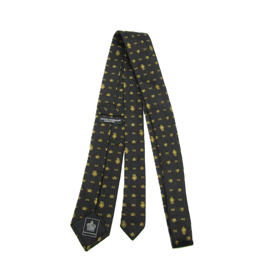 D&G Silk Tie Black/Yellow Tie
