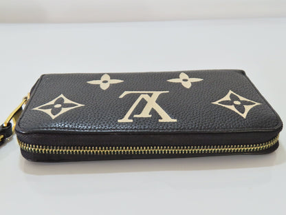 LOUIS VUITTON Monogram Empreinte LV Mono Bicolor Empreinte Zippy Wallet M80481 Wallet