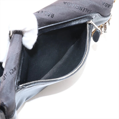 BALENCIAGA Souvenir XS Canvas and Leather Body Bag, Black, 518163 Shoulder Bag
