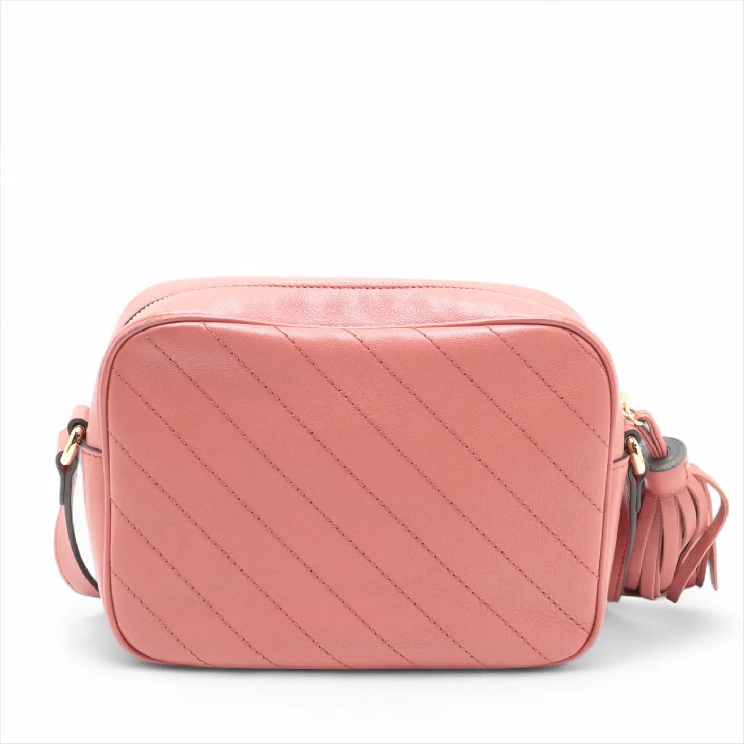 GUCCI Blondie Leather Shoulder Bag, Pink, 742360, Box and Bag Included