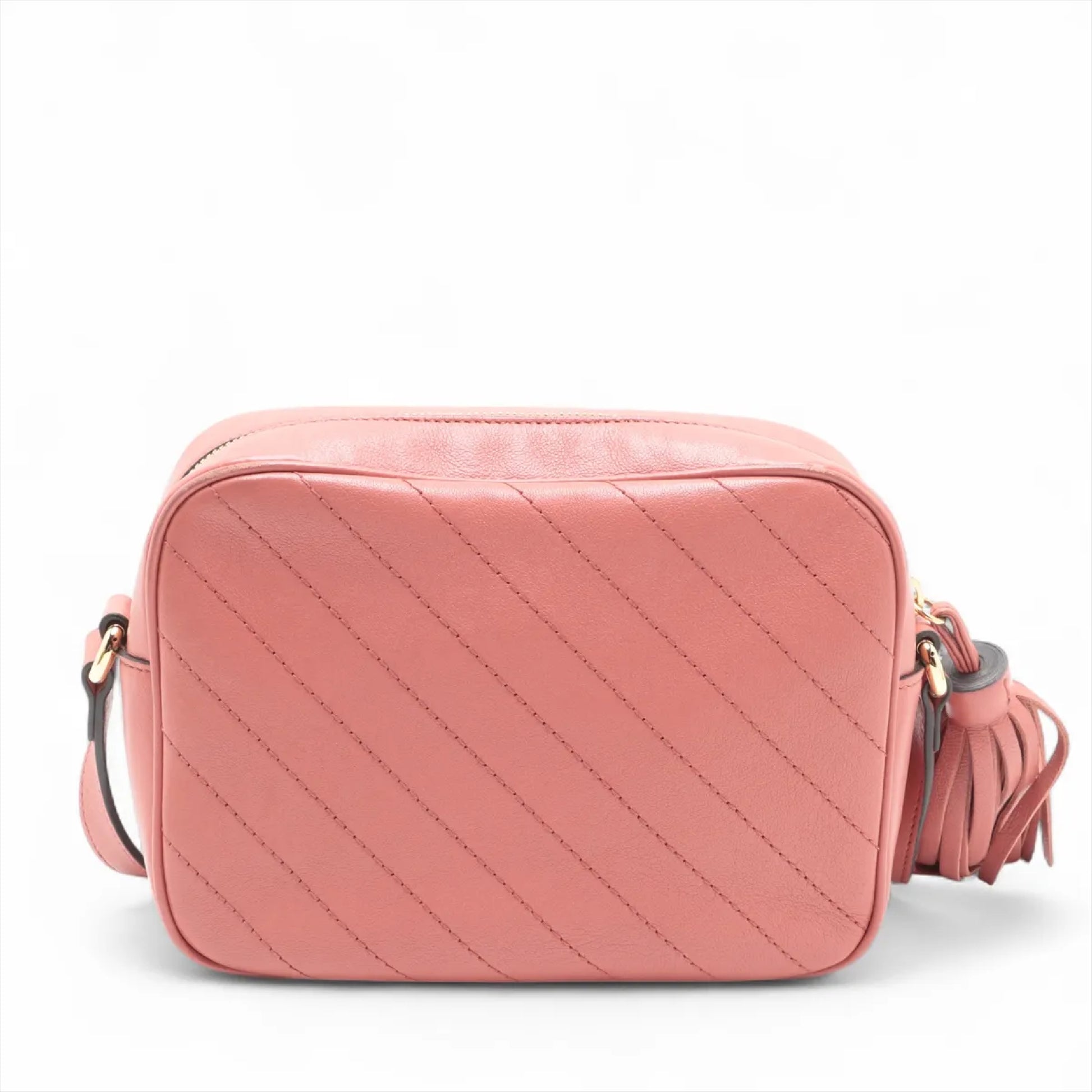 GUCCI Blondie Leather Shoulder Bag, Pink, 742360, Box and Bag Included
