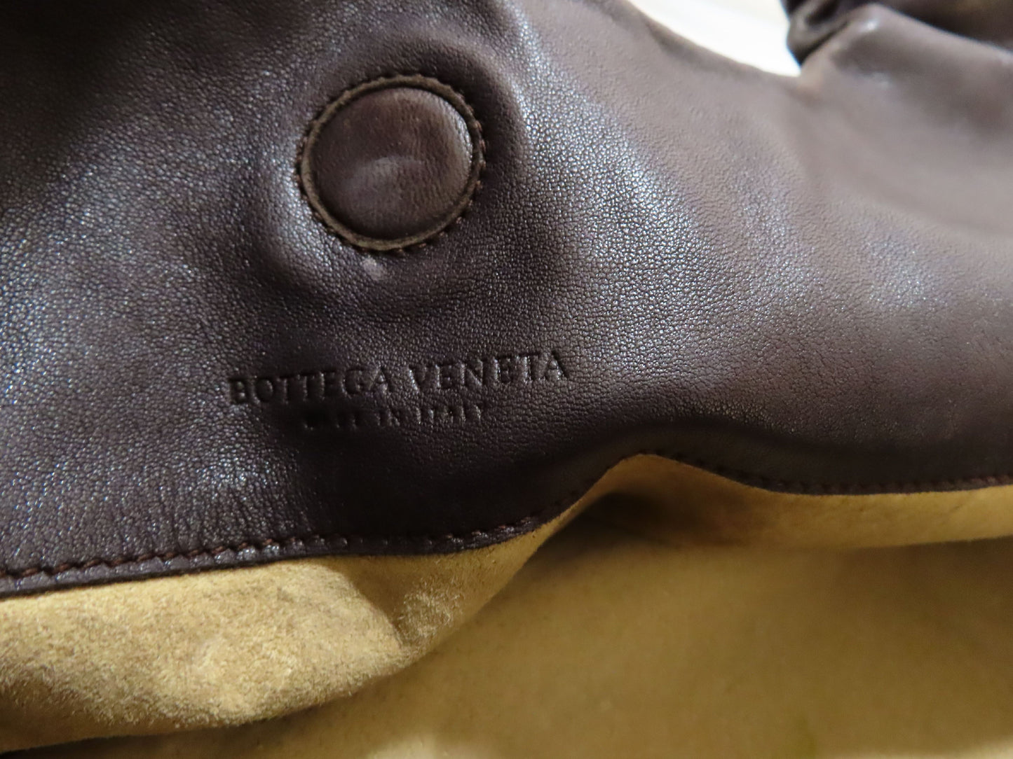 BOTTEGA VENETA Intrecciato Leather Shoulder Bag in Black 
