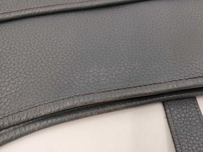 HERMES Evelyn III TGM Taurillon Clemence Cobalt Silver Hardware P Stamp Shoulder Bag