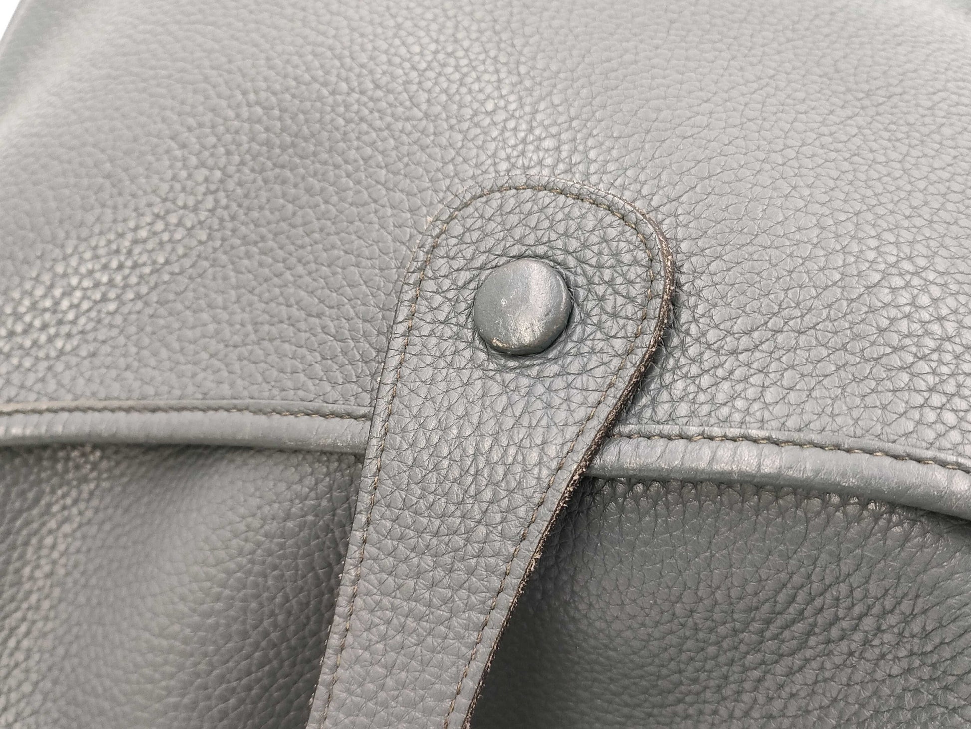 HERMES Evelyn III TGM Taurillon Clemence Cobalt Silver Hardware P Stamp Shoulder Bag