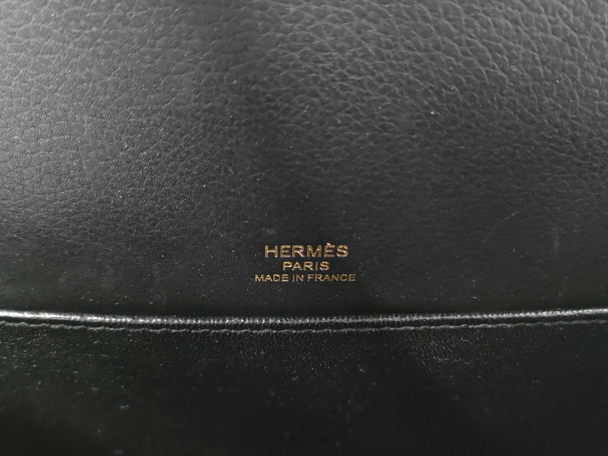 HERMES Sac Lauris Mini Evercolor Black GD Hardware Y Stamp Shoulder Bag