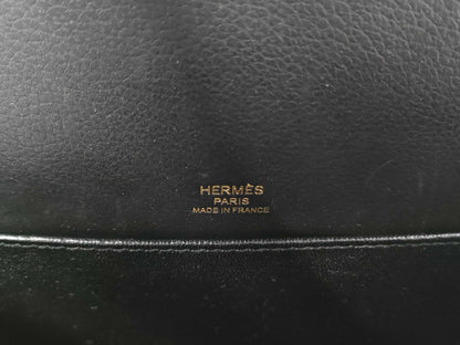 HERMES Sac Lauris Mini Evercolor Black GD Hardware Y Stamp Shoulder Bag
