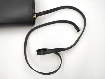 HERMES Sac Lauris Mini Evercolor Black GD Hardware Y Stamp Shoulder Bag