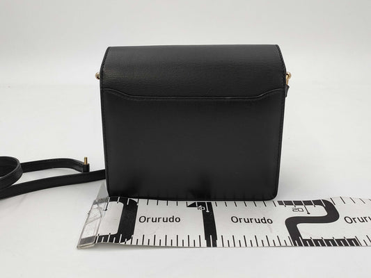 HERMES Sac Lauris Mini Evercolor Black GD Hardware Y Stamp Shoulder Bag