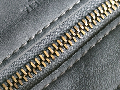 BOTTEGA VENETA Intrecciato Padded Cassette Maxi Intrecciato Lambskin Gray Shoulder Bag