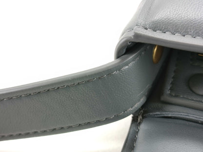 BOTTEGA VENETA Intrecciato Padded Cassette Maxi Intrecciato Lambskin Gray Shoulder Bag