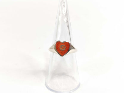 GUCCI Interlocking Heart 925 4.0g Ring