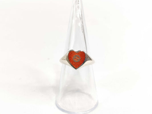 GUCCI Interlocking Heart 925 4.0g Ring