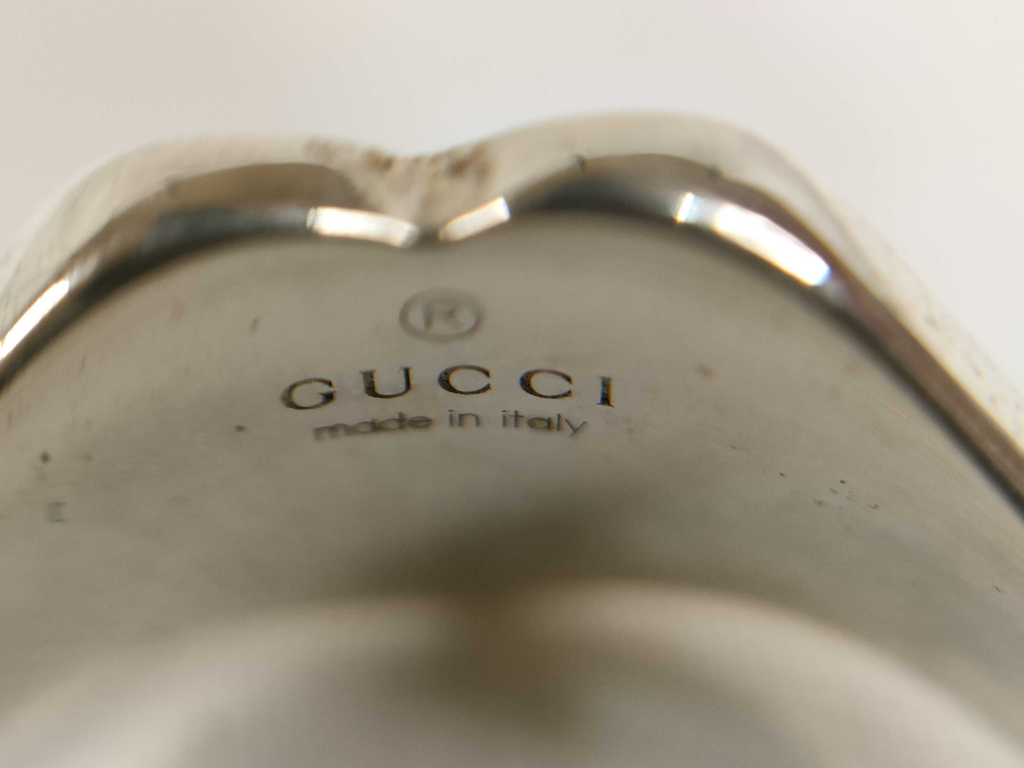 GUCCI Interlocking Heart 925 4.0g Ring