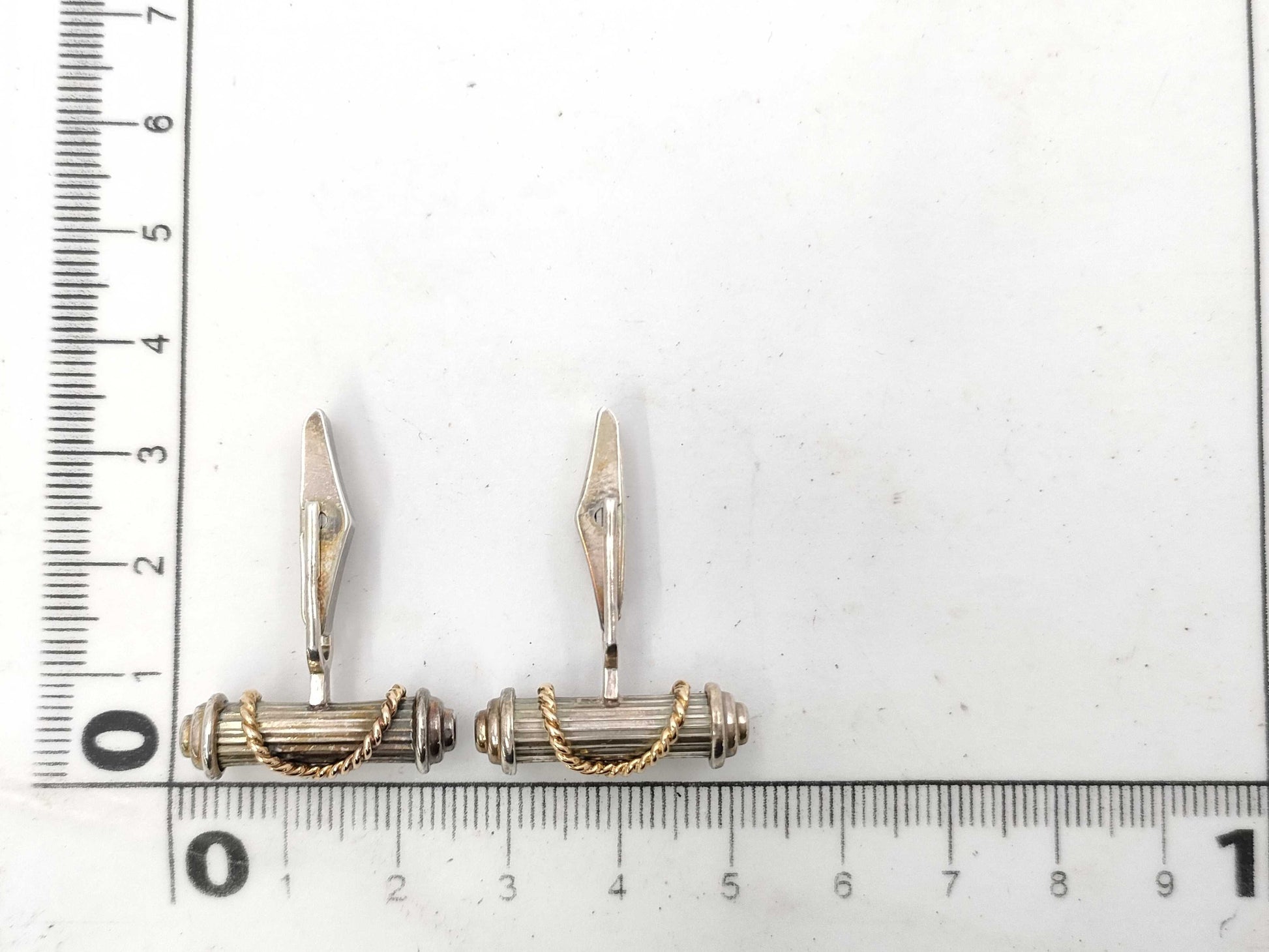 Tiffany & Co. Tiffany 750xSV Cufflinks 9.6g Tie Clip/Cufflinks