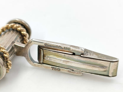 Tiffany & Co. Tiffany 750xSV Cufflinks 9.6g Tie Clip/Cufflinks