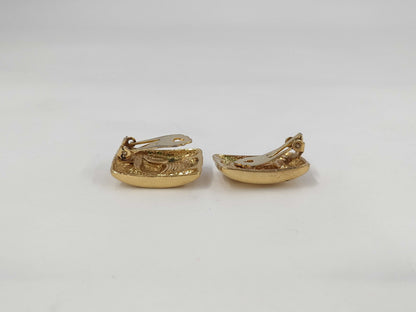 Yves Saint Laurent YSL Gold Earrings