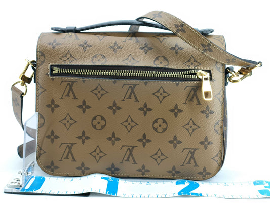 LOUIS VUITTON Monogram Reverse Pochette Metis Shoulder Bag