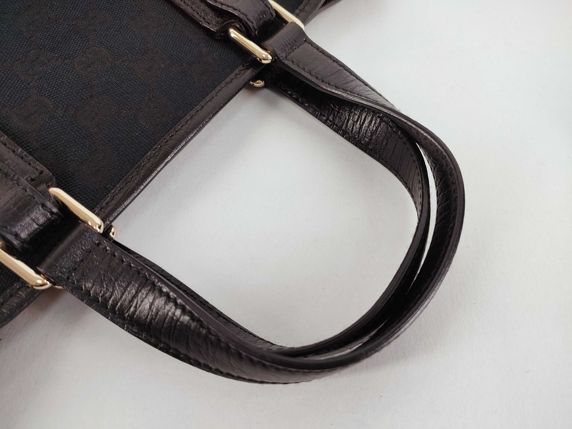 GUCCI GG Canvas Handbag Black