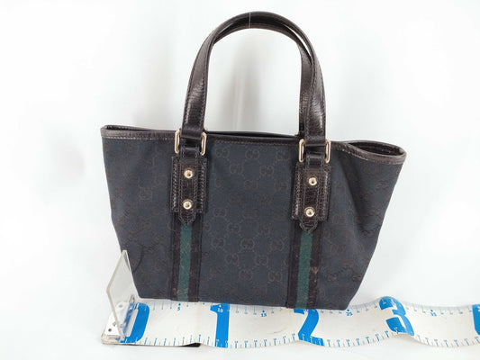 GUCCI GG Canvas Handbag Black