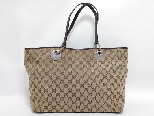 GUCCI GG Canvas Tote Bag Gucci GG Canvas Tote Bag
