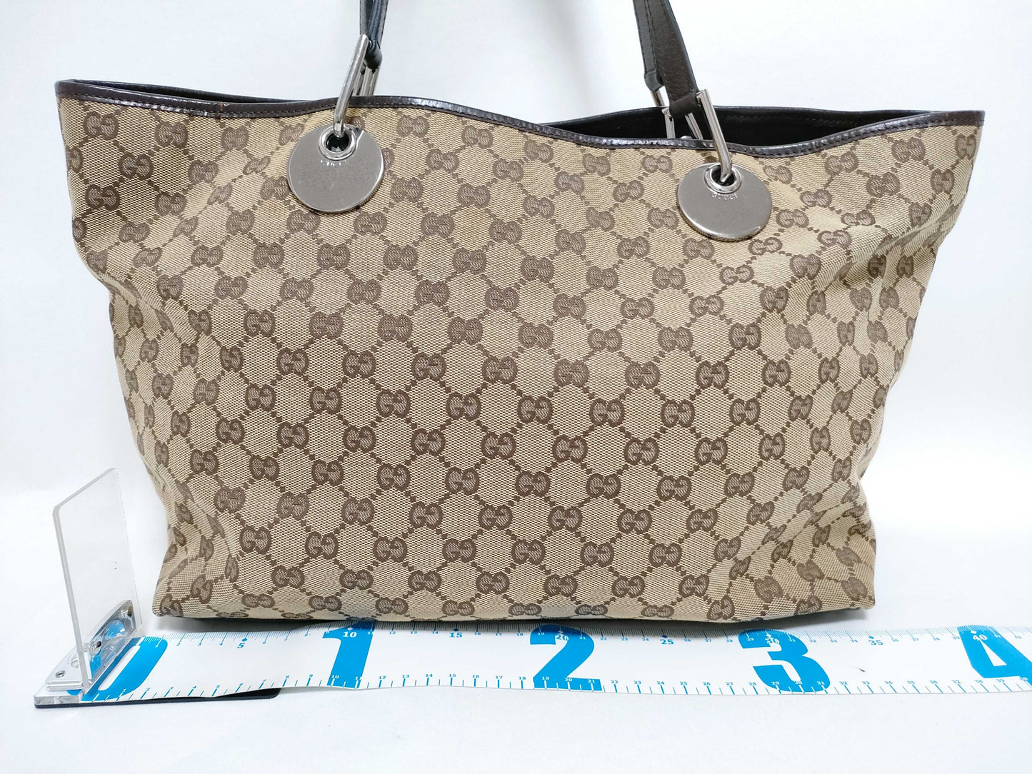 GUCCI GG Canvas Tote Bag Gucci GG Canvas Tote Bag
