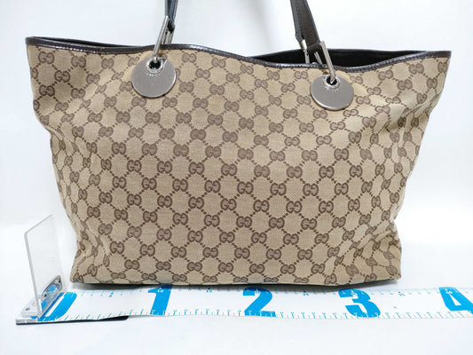 GUCCI GG Canvas Tote Bag Gucci GG Canvas Tote Bag