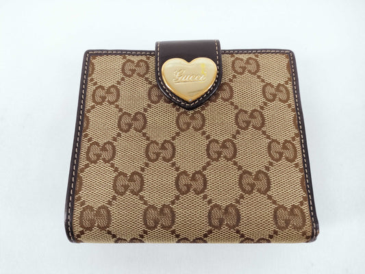GUCCI GG Canvas Folding Wallet