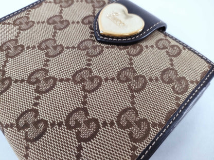 GUCCI GG Canvas Folding Wallet