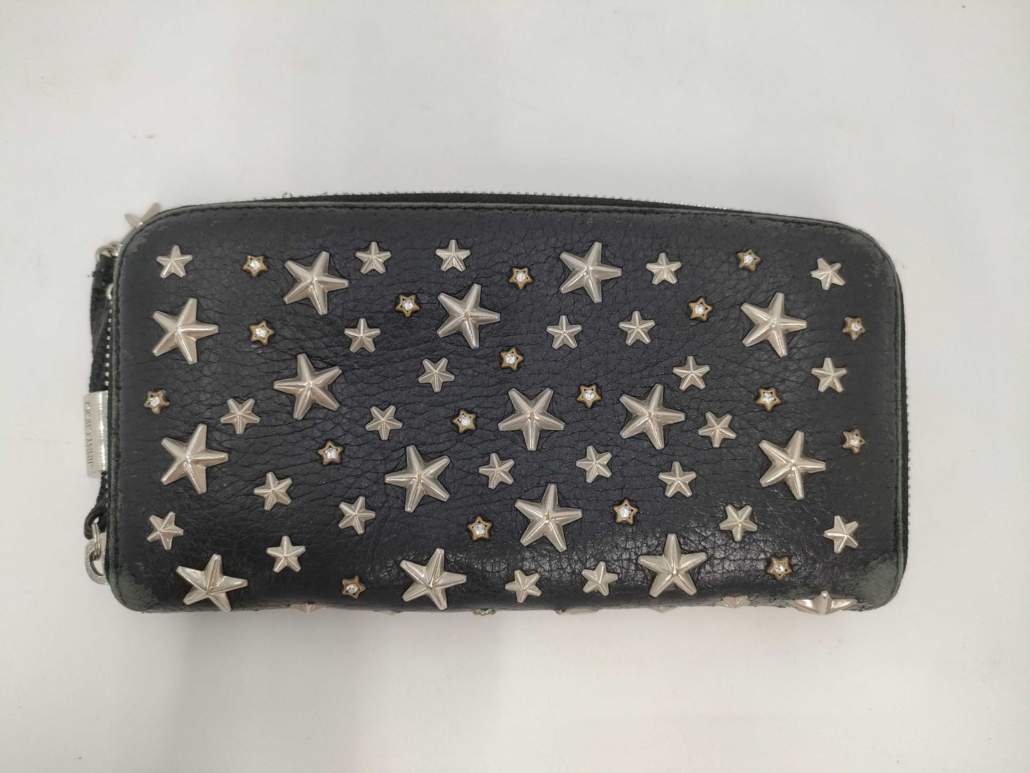 JIMMY CHOO Star Stud Zippy Wallet