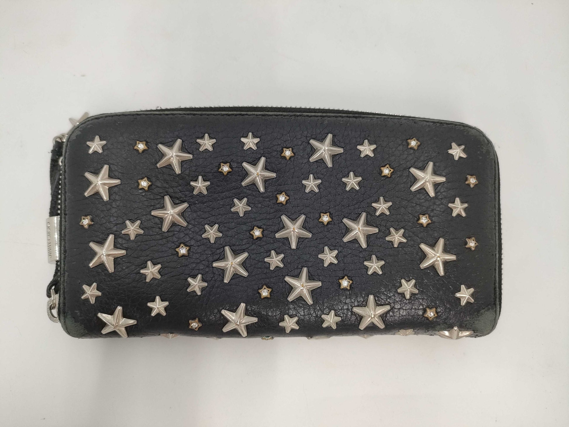 JIMMY CHOO Star Stud Zippy Wallet