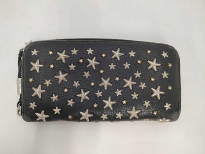 JIMMY CHOO Star Stud Zippy Wallet