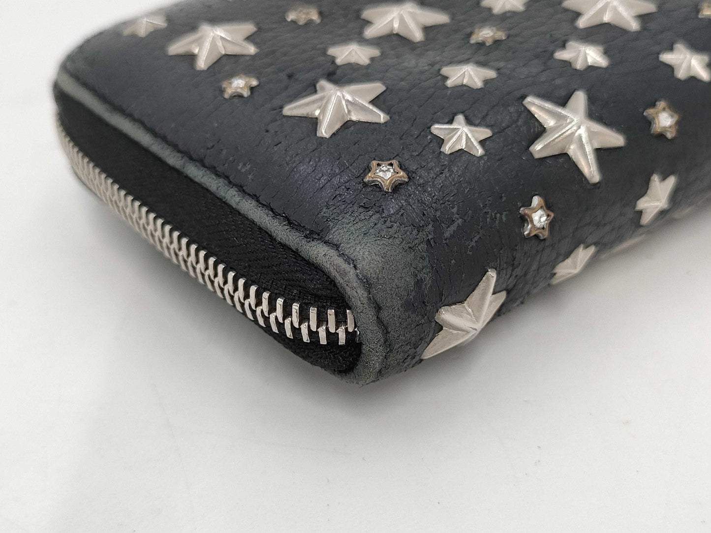 JIMMY CHOO Star Stud Zippy Wallet