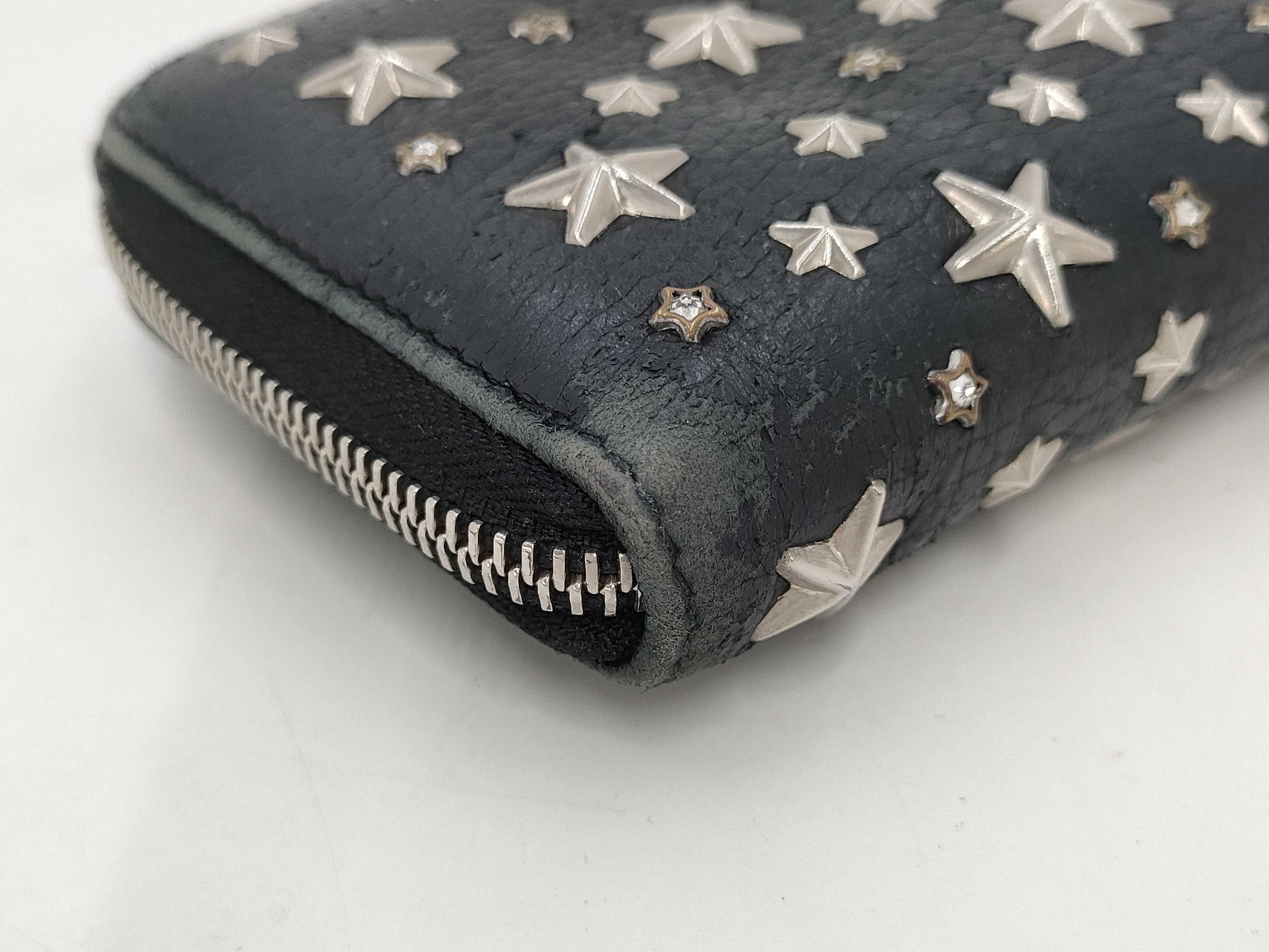 JIMMY CHOO Star Stud Zippy Wallet