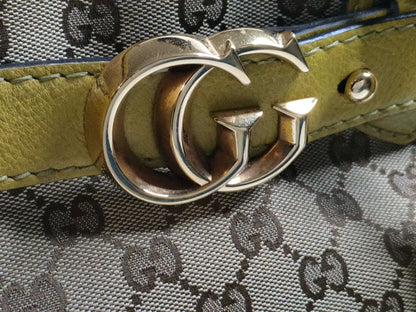 GUCCI GG Canvas Running Tote Bag Yellow