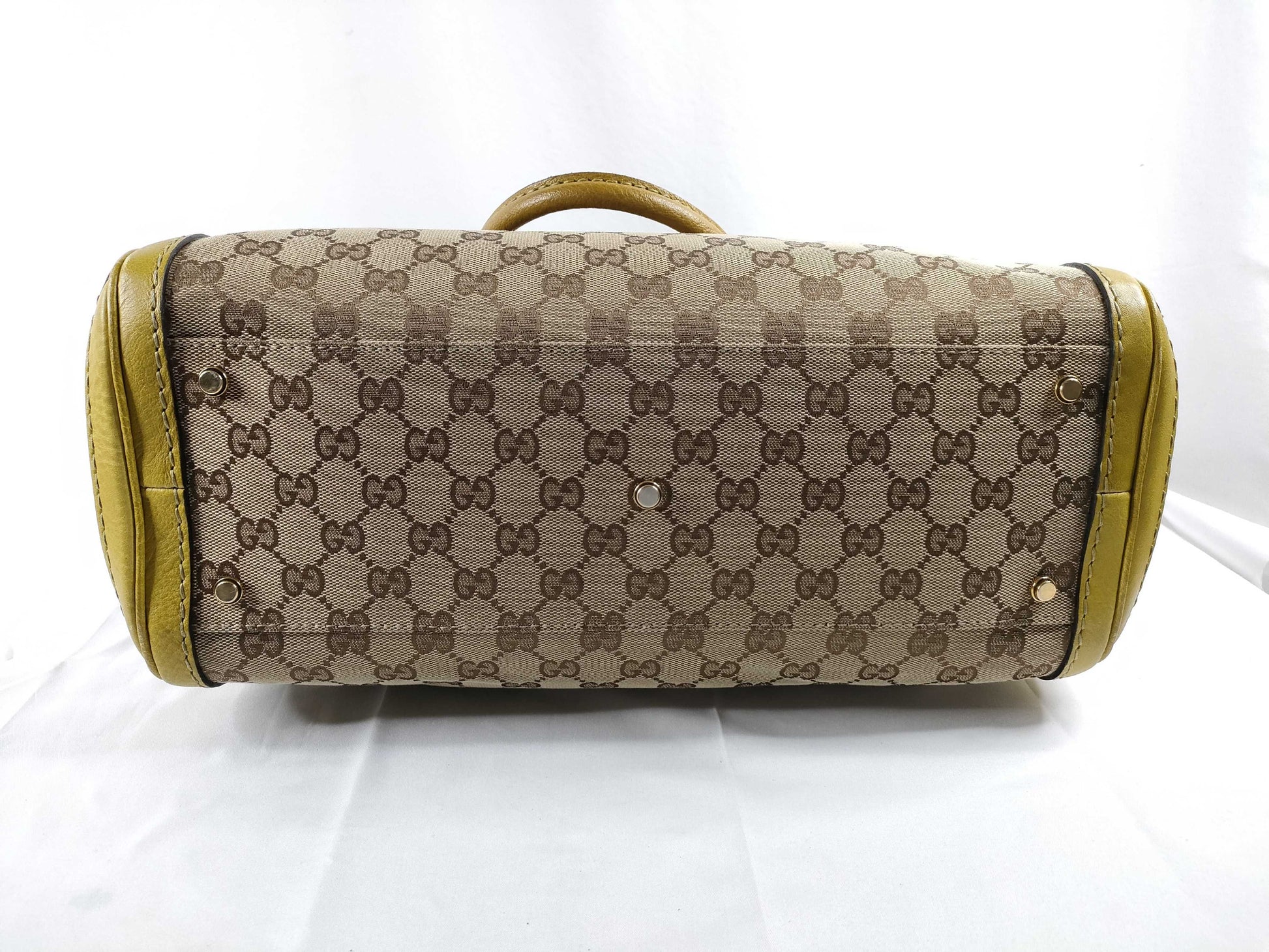 GUCCI GG Canvas Running Tote Bag Yellow