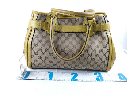 GUCCI GG Canvas Running Tote Bag Yellow