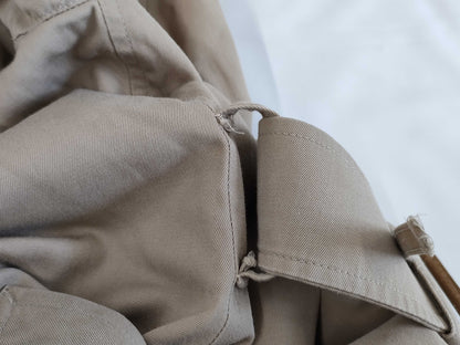BURBERRY Women's Coat in Beige with Belt and Nova Check Lining