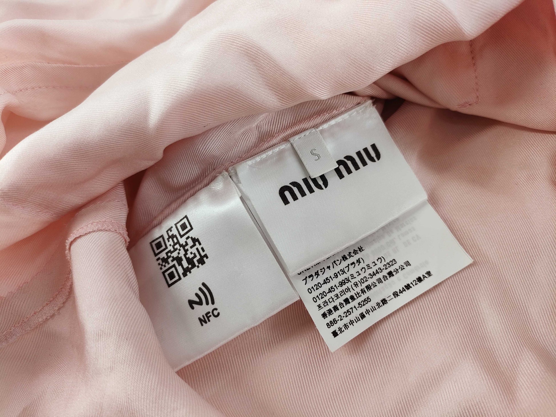 Miu Miu Miu Pajama Shirt, Size Small, Pink