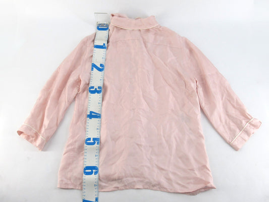 Miu Miu Miu Pajama Shirt, Size Small, Pink
