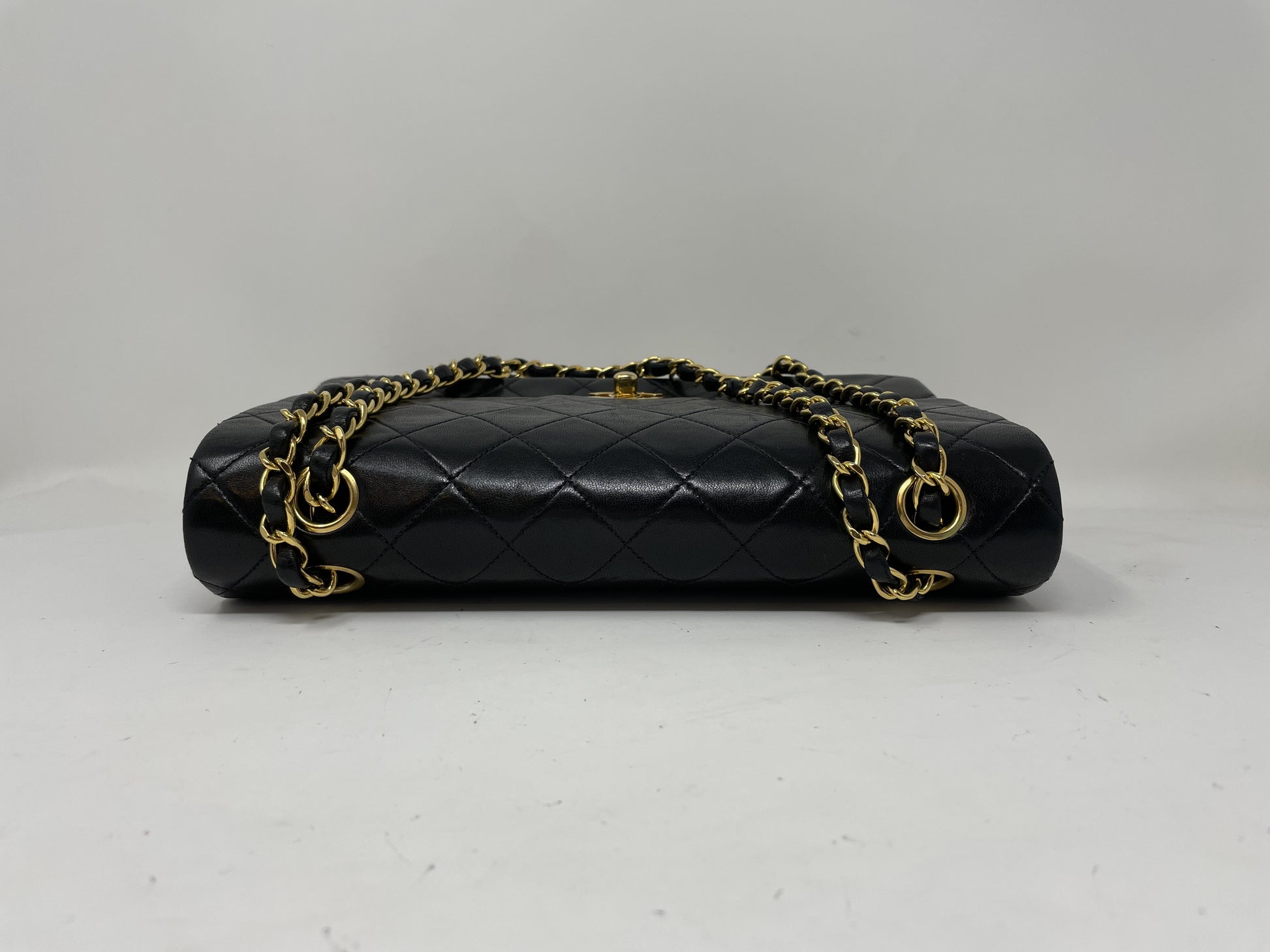 CHANEL CHANEL Shoulder Bag Matelasse Double Flap Black Shoulder Bag