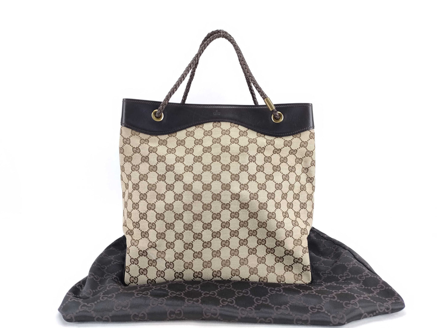 GUCCI GG Canvas Tote Bag with Dust Bag