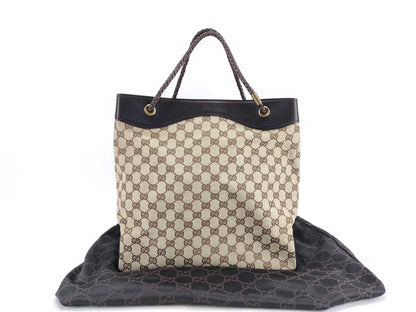 GUCCI GG Canvas Tote Bag with Dust Bag