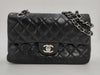 CHANEL CHANEL Matelasse 23 Lambskin Chain Shoulder Bag in Black with Silver Hardware