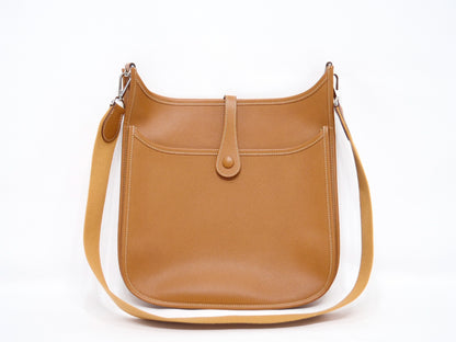 HERMES Evelyn II Epson Gold Shoulder Bag