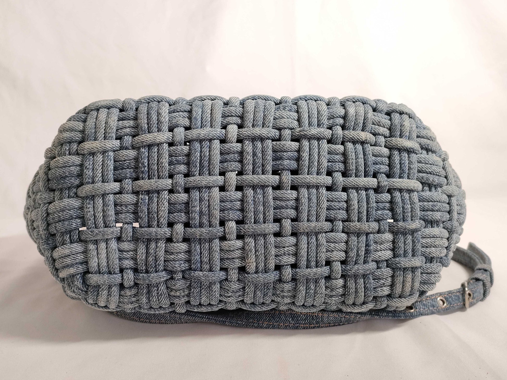 BALENCIAGA Bistro Denim Handbag 671342