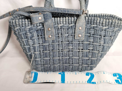 BALENCIAGA Bistro Denim Handbag 671342