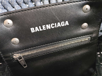 BALENCIAGA Bistro Denim Handbag 671342