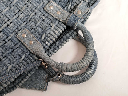 BALENCIAGA Bistro Denim Handbag 671342